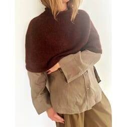 Plain Yoke Poncho strikkepakke