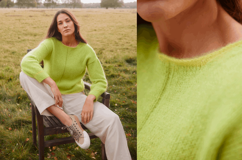 Grønn genser i Ecopuno og Silkhair.png