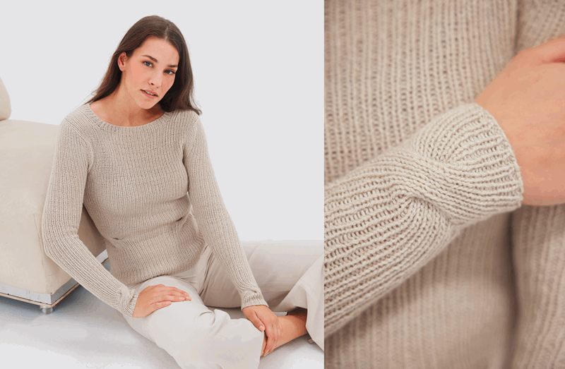 Hvit genser i Alta Moda Cotolana.png