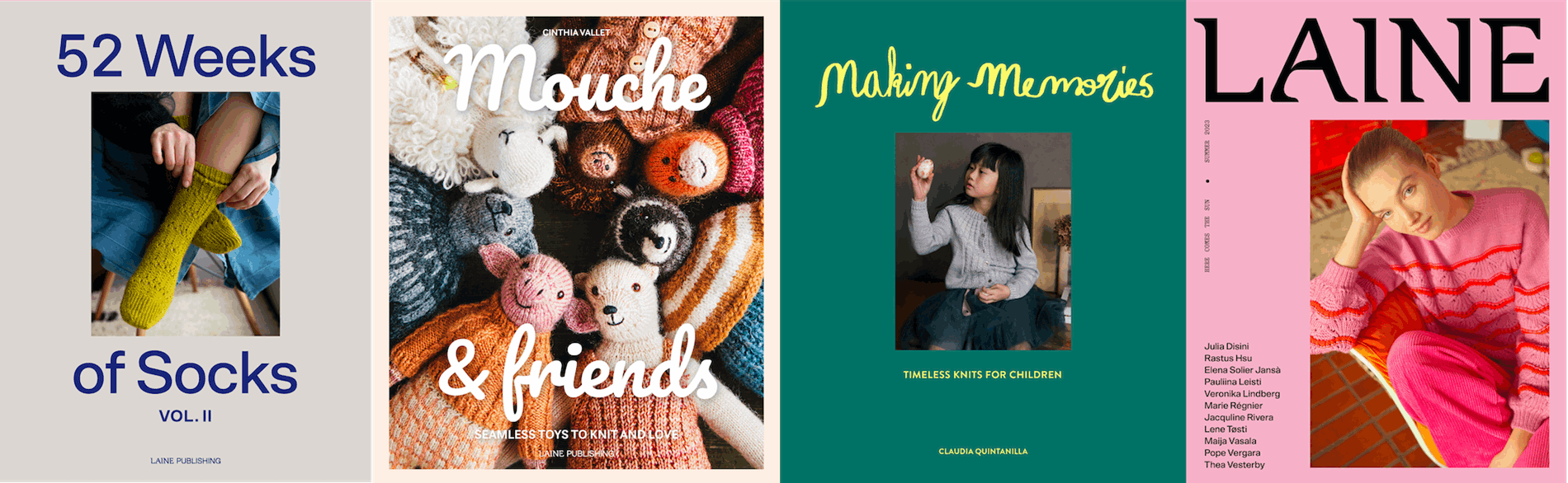 Laine Publishing - 52 Weeks of Socks, Vol. II, Mouche and Friends, Making Memories, Laine Magazine no. 17.png