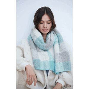 Skjerf med ruter Strikkepakke