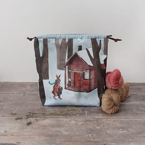 The Blue Rabbit House Prosjektveske - Jule Winter Hare