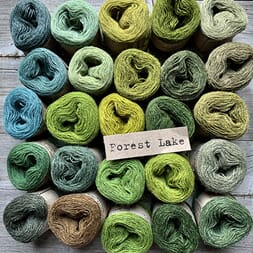 Mehlsen Handdyed Wildwood Crochet Scarf kit - Forest Lake