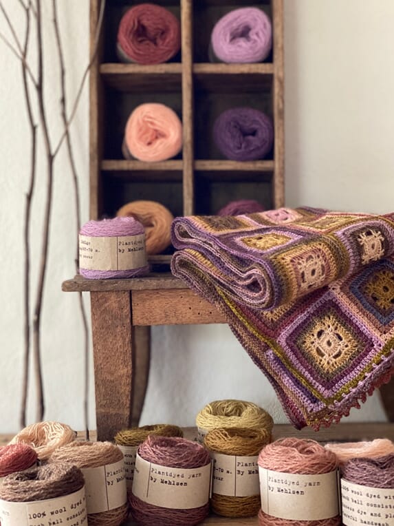 Mehlsen Handdyed Wildwood Crochet Scarf Kit - Lilac