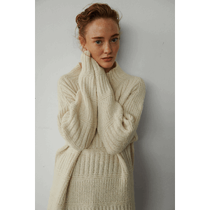Ret, rib og patent sweater