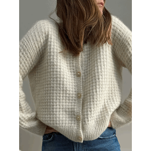 Waffle_Loop_Cardigan Strikkepakke