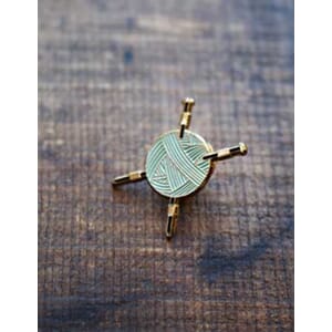 Firefly Notes Yarn and Needle pin