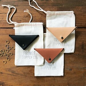 Fringe Supply Leather Stitch Marker pouch