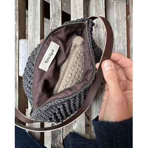 Petiteknit Lining for round bottom bag - 48 cm - Brown