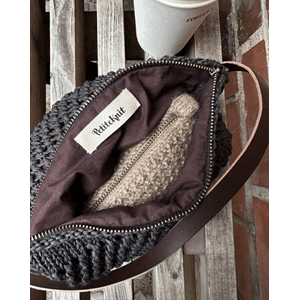 Petiteknit Lining for round bottom bag - 58 cm - Brown